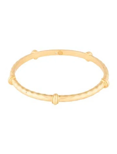 Pre-owned Julie Vos Savannah Bangle Bracelet, 7.75" In Multicolor
