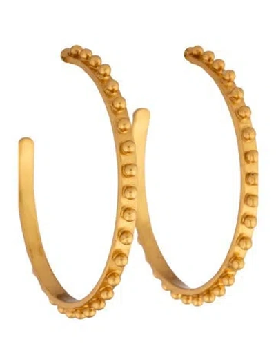 Pre-owned Julie Vos Soho Hoop Earrings In Multicolor