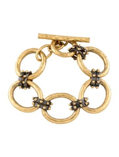 Pre-owned Julie Vos Soho Link Bracelet, 6.5" In Multicolor