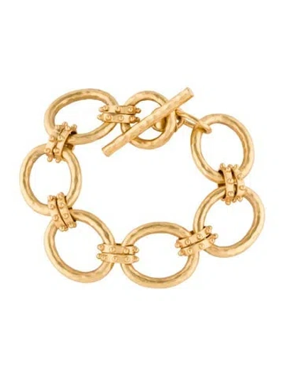 Pre-owned Julie Vos Soho Link Bracelet, 8.5" In Multi