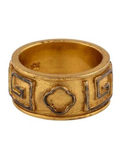 Pre-owned Julie Vos Textured Ring In Multicolor