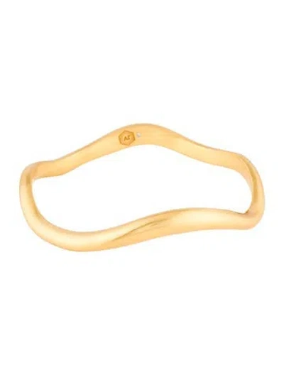 Pre-owned Julie Vos Wave Bangle Bracelet, 8" In Multi