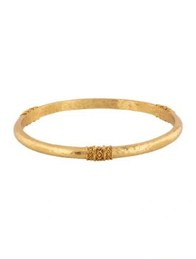 Pre-owned Julie Vos Windsor Bangle Bracelet, 8.25" In Multicolor