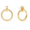 Julie Vos Women's Astor Doorknocker Earrings In Cubic Zirconia In Multi