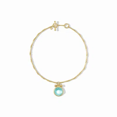 Julie Vos Women's Bamboo Statement Bahamian Necklace In Blue In Red