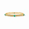 Julie Vos Women's Cabochon Bangle In Iridescent Emerald Green In Multi