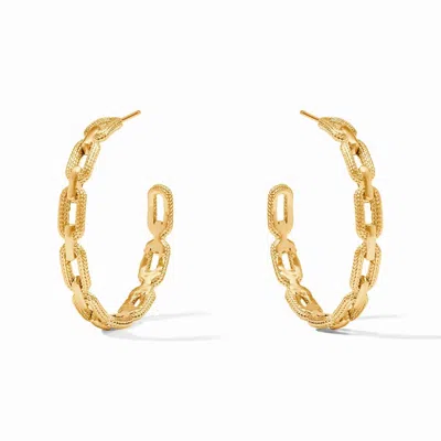 Julie Vos Women's Cheval Paperclip Hoop Large In Gold