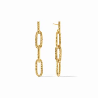 Julie Vos Women's Cheval Paperclip Link Earrings In Gold