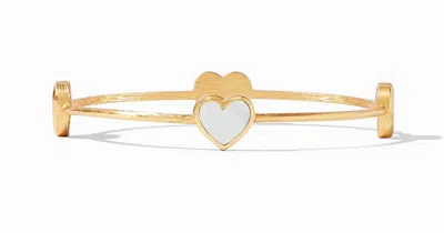 Julie Vos Women's Heart Bangle In Gold