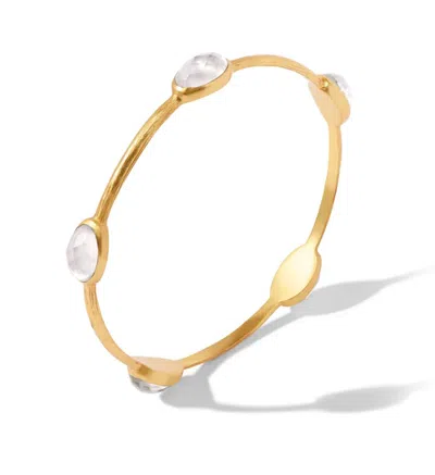 Julie Vos Women's Ivy Stone Bangle - Medium In Iridescent Clear Crystal In Multi