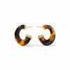 Julie Vos Madison Statement Hoop Earrings In Gold-tortiseshell In Multi