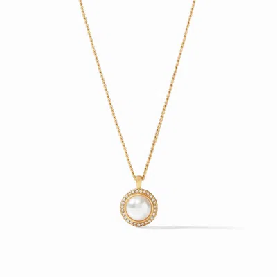 Julie Vos Women's Odette Pearl Solitaire Necklace In Gold