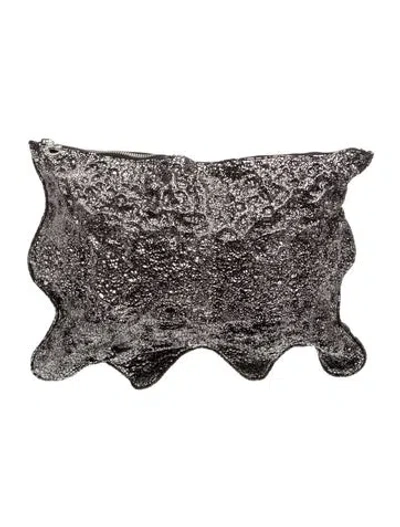 Pre-owned Julien David Leather Belt Bag In Gray