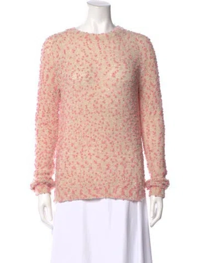 Pre-owned Julien David Nylon Patterned Top In Pink
