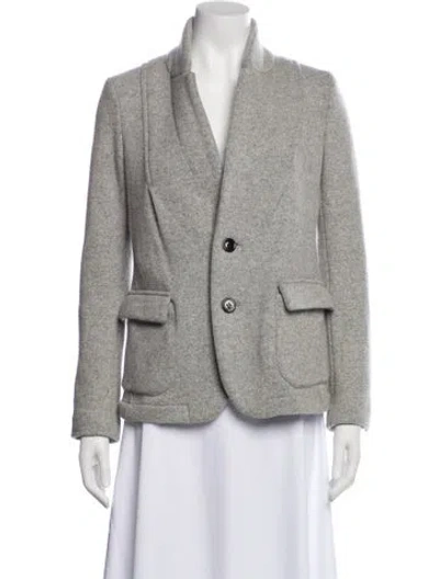 Pre-owned Julien David Wool Blazer In Gray