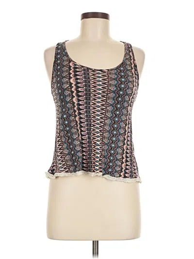Pre-owned Julie's Closet Tank Top Brown Halter Neckline Tops