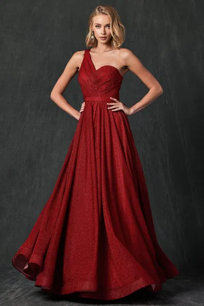 Juliet 205 Long Prom Glitter Formal Evening Dress In Burgundy