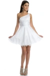Juliet 733w Short Wedding Sequin Dress In White