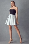 Juliet 829 Short A Line Homecoming Cocktail Dress In Silver