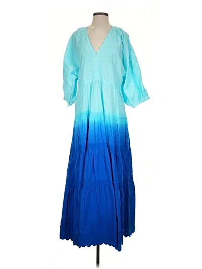 Pre-owned Juliet Dunn Casual Dress In Blue