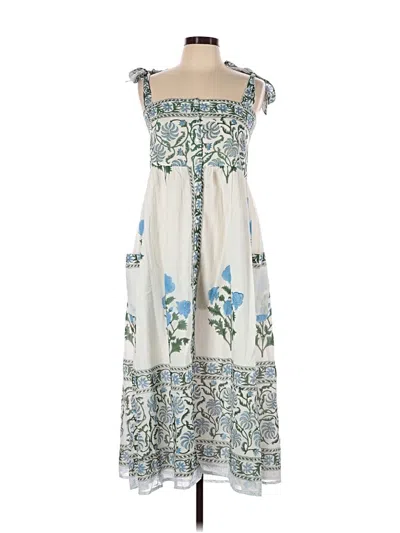 Pre-owned Juliet Dunn Casual Dress In Ivory