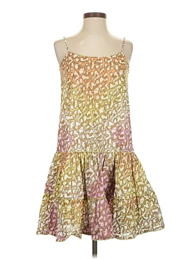 Pre-owned Juliet Dunn Cocktail Dress In Gold