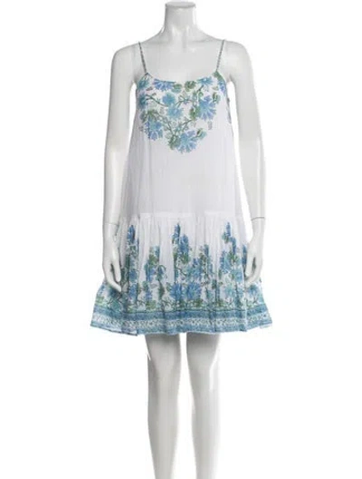 Pre-owned Juliet Dunn Floral Print Mini Dress In Multi