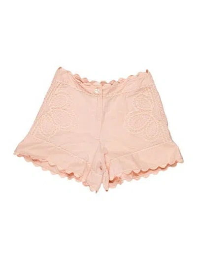 Pre-owned Juliet Dunn Lace Pattern Mini Shorts In Pink