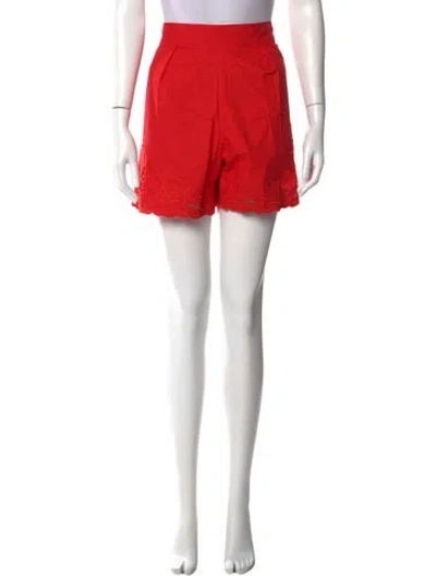 Pre-owned Juliet Dunn Mini Shorts In Red