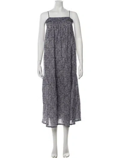 Pre-owned Juliet Dunn Paisley Print Midi Length Dress In Multi