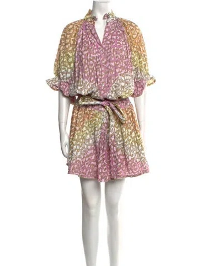 Pre-owned Juliet Dunn Printed Knee-length Dress