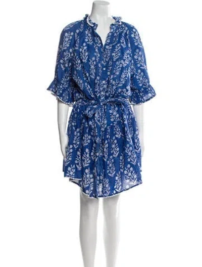 Pre-owned Juliet Dunn Printed Midi Length Dress In Multi