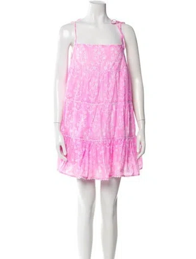 Pre-owned Juliet Dunn Printed Mini Dress