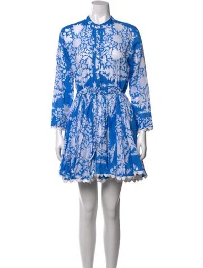 Pre-owned Juliet Dunn Printed Mini Dress In Multi