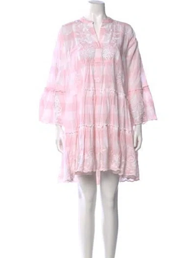 Pre-owned Juliet Dunn Striped Mini Dress W/ Tags In Pink