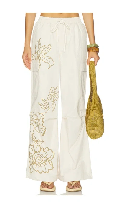 Juliet Johnstone Cotton Parachute Pant In Neutral