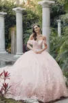Juliet Jt1458j Long Glitter Sweet 16 Quinceanera Ball Gown In Pink