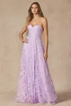 Juliet Jt2403 Prom Long Formal Slit Glitter Dress In Purple