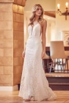 Juliet Jt272w Long Bridal Gown Fitted Lace Wedding Dress In White