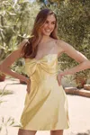 Juliet Jt960a Homecoming Short Mini Cocktail Dress In Yellow