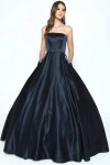 Juliet Quinceanera Prom Long Strapless Beaded Ball Gown In Blue