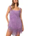 Juliet Roses Lace Dress In Purple