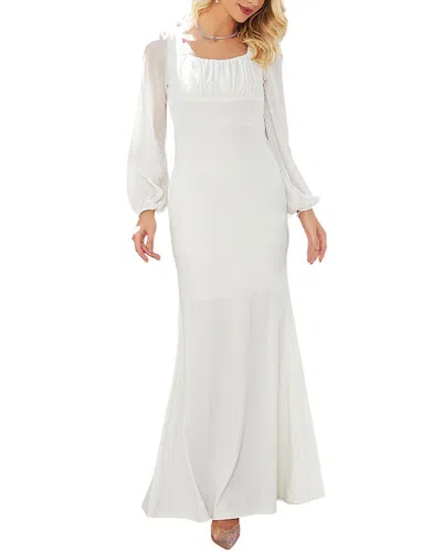 Juliet Roses Maxi Dress In White
