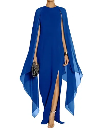 Juliet Roses Maxi Dress In Blue
