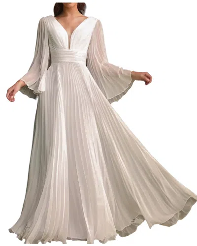 Juliet Roses Maxi Dress In White