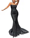 Juliet Roses Maxi Dress In Black