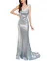 Juliet Roses Maxi Dress In Gray