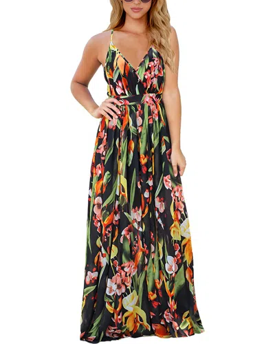Juliet Roses Maxi Dress In Multi