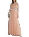 Juliet Roses Maxi Dress In Orange