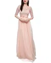 Juliet Roses Maxi Dress In Pink